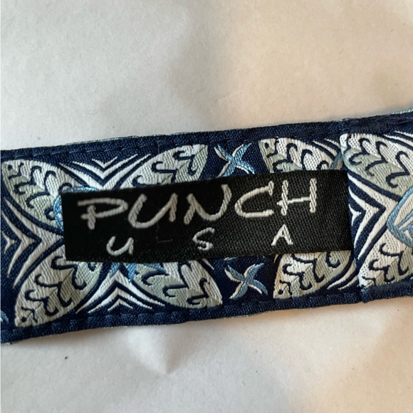 Punch USA Blue Hawaiian Theme Belt D Ring Ribbon Y2K Preppy Golf Blue One Size - Picture 7 of 11